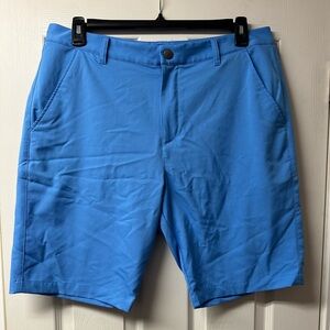 Puma Way 1 Mens Blue High Rise Flat Front Shorts Regular Size 36